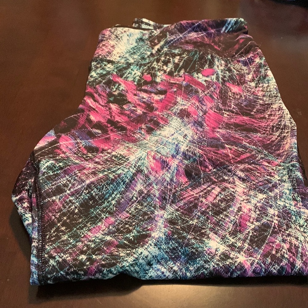 .RBX Activewear.  Multicolored pants. 3X.   Polyester and Spandex